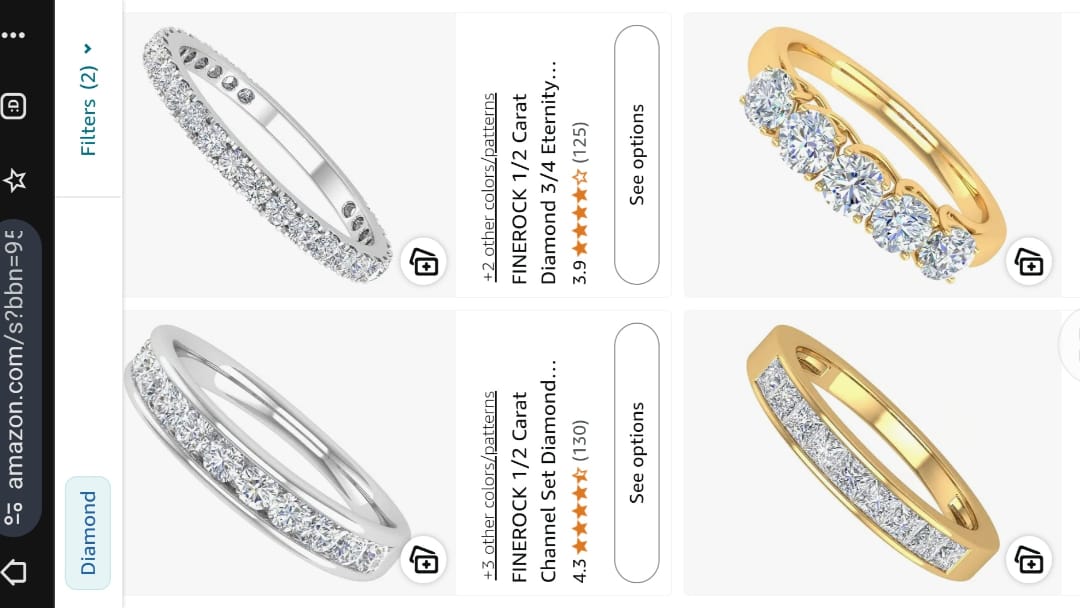 Gold and diamond jewelry 