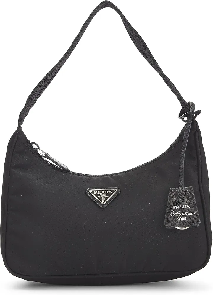 Prada pre-owned black Tessuto Re-Edition 2000 hobo mini bag
